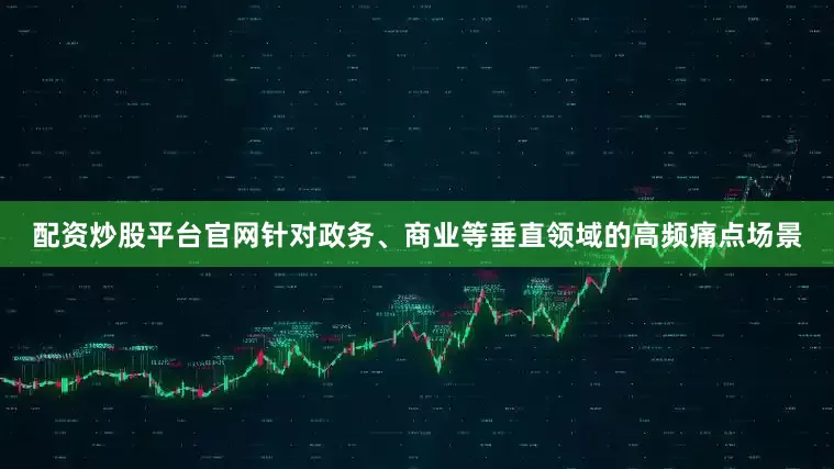 配资炒股平台官网针对政务、商业等垂直领域的高频痛点场景